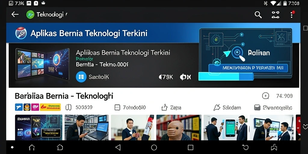 Antarmuka aplikasi 73K yang modern dan mudah digunakan.