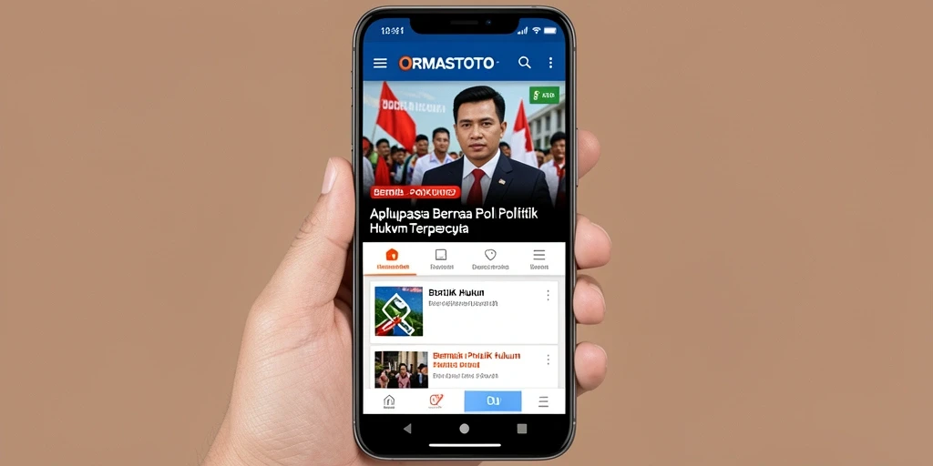 Tampilan antarmuka aplikasi ORMASTOTO yang informatif dan interaktif.
