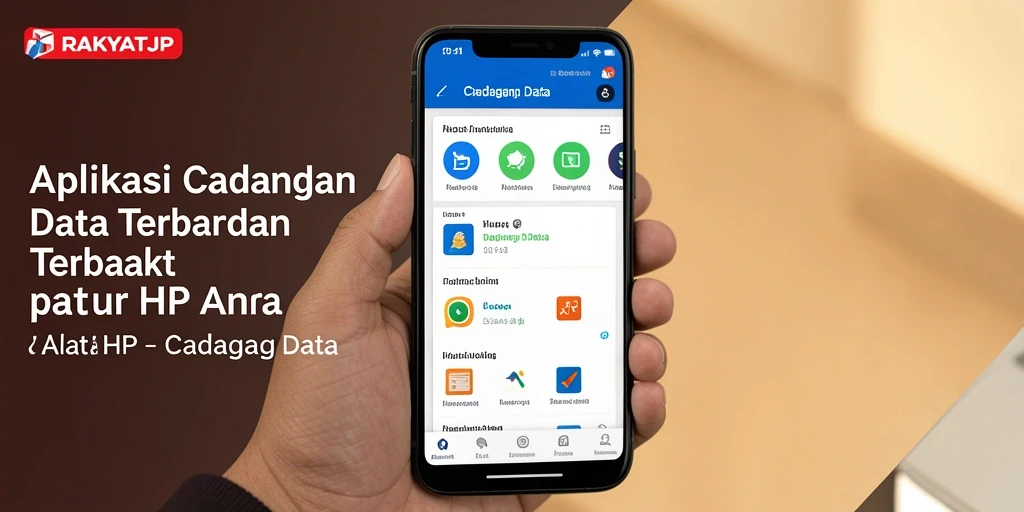 Antarmuka RAKYATJP untuk cadangan data yang user-friendly.