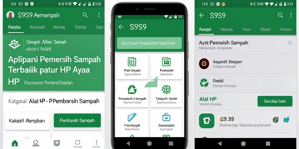 Tampilan antarmuka S9S9 yang sederhana dan fungsional.